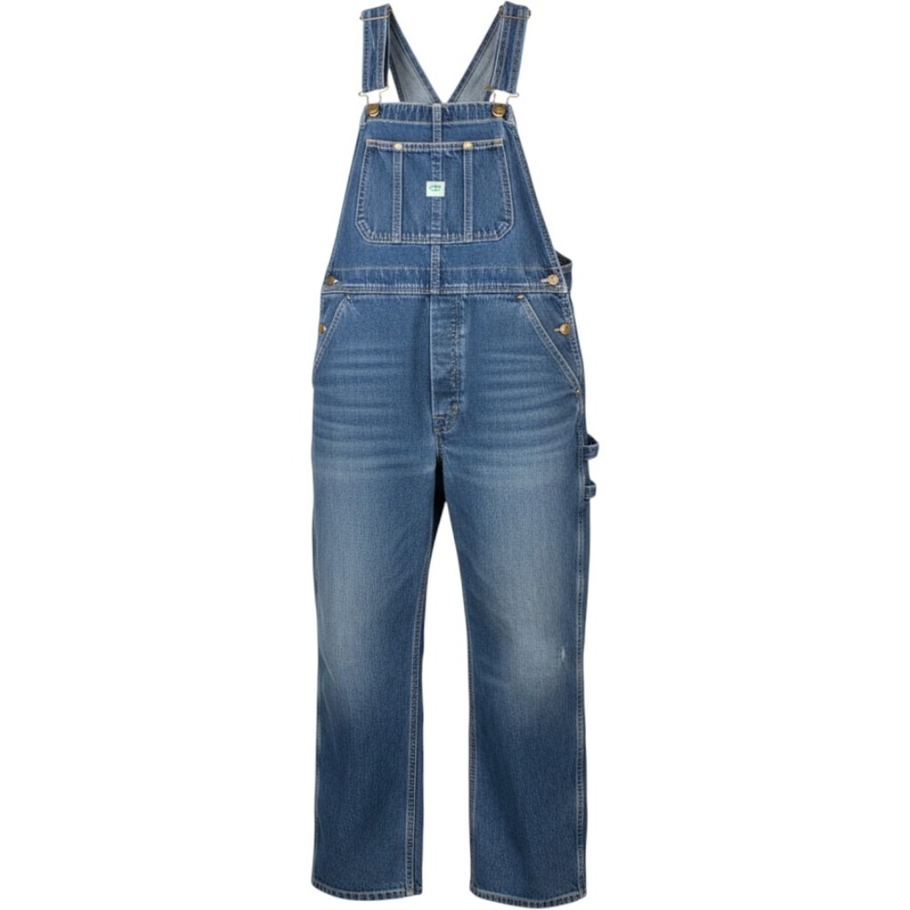 Vintage Carters Watch the Wear Denim Overalls USA Made Blue Bib Carpenter 34x27